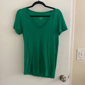 J crew cotton V neck